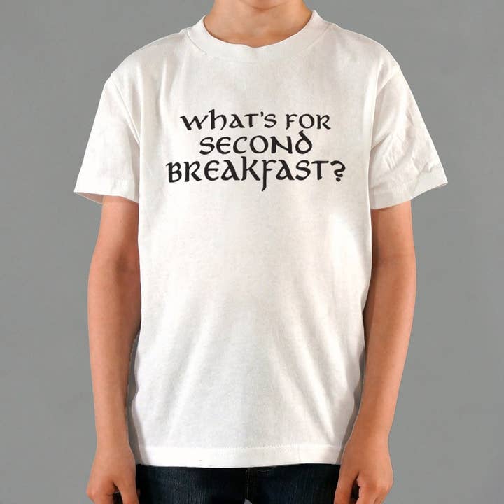Blanc T-shirt Second Breakfast pour enfant en vente sur Faire