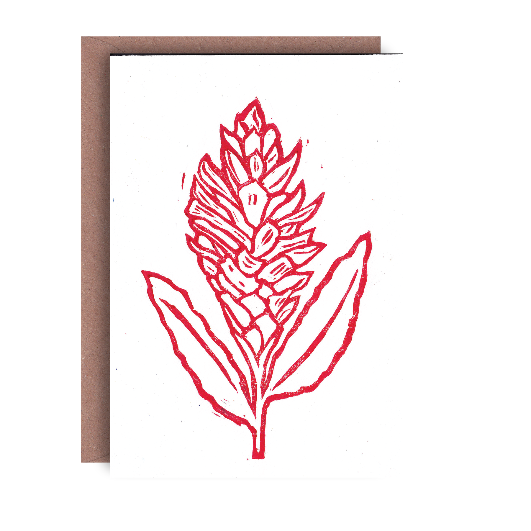 Lione & Sheikh – Cartão de saudação diária por atacado – Conjunto de 3 Cartões com Flores Impressas em Linóleo2