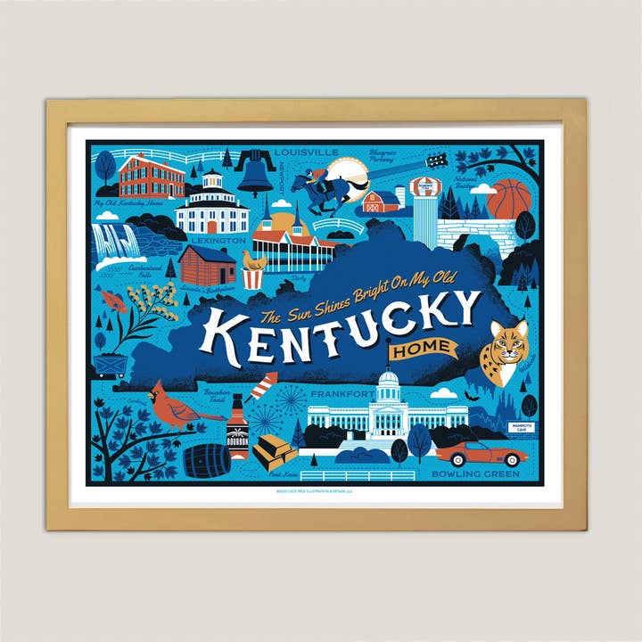 My Old Kentucky Home for wholesale by Lucie Rice Illustration and Design