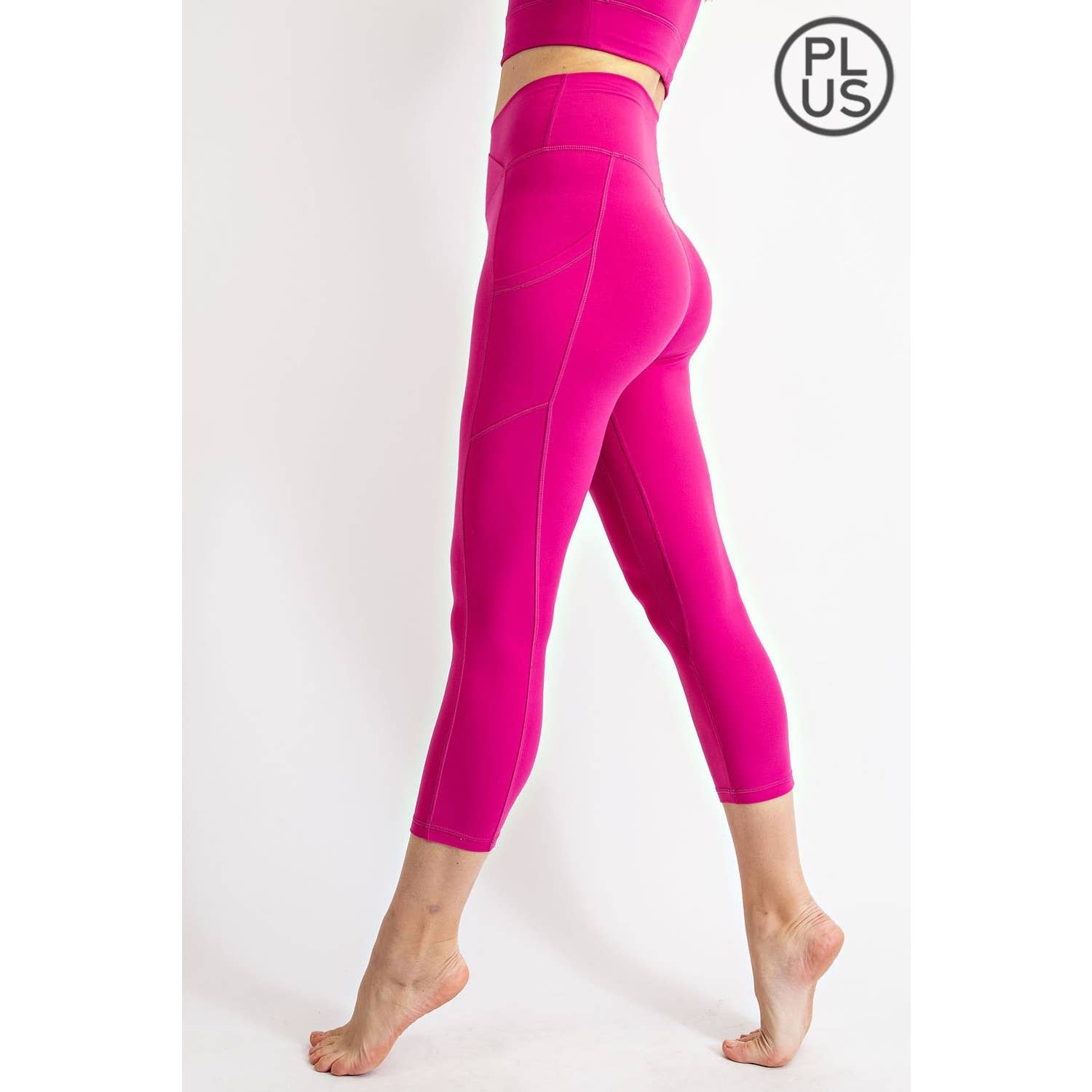 Rae Mode - Wholesale Athletic/Lounge Leggings - Women's - PLUS SIZE V WAIST CAPRI LENGTH LEGGINGS30