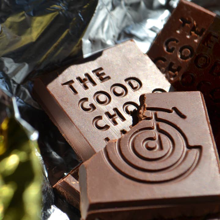 The Good Chocolate - Venta al por mayor Chocolate - Cuadrado de chocolate menta/0.4 oz
