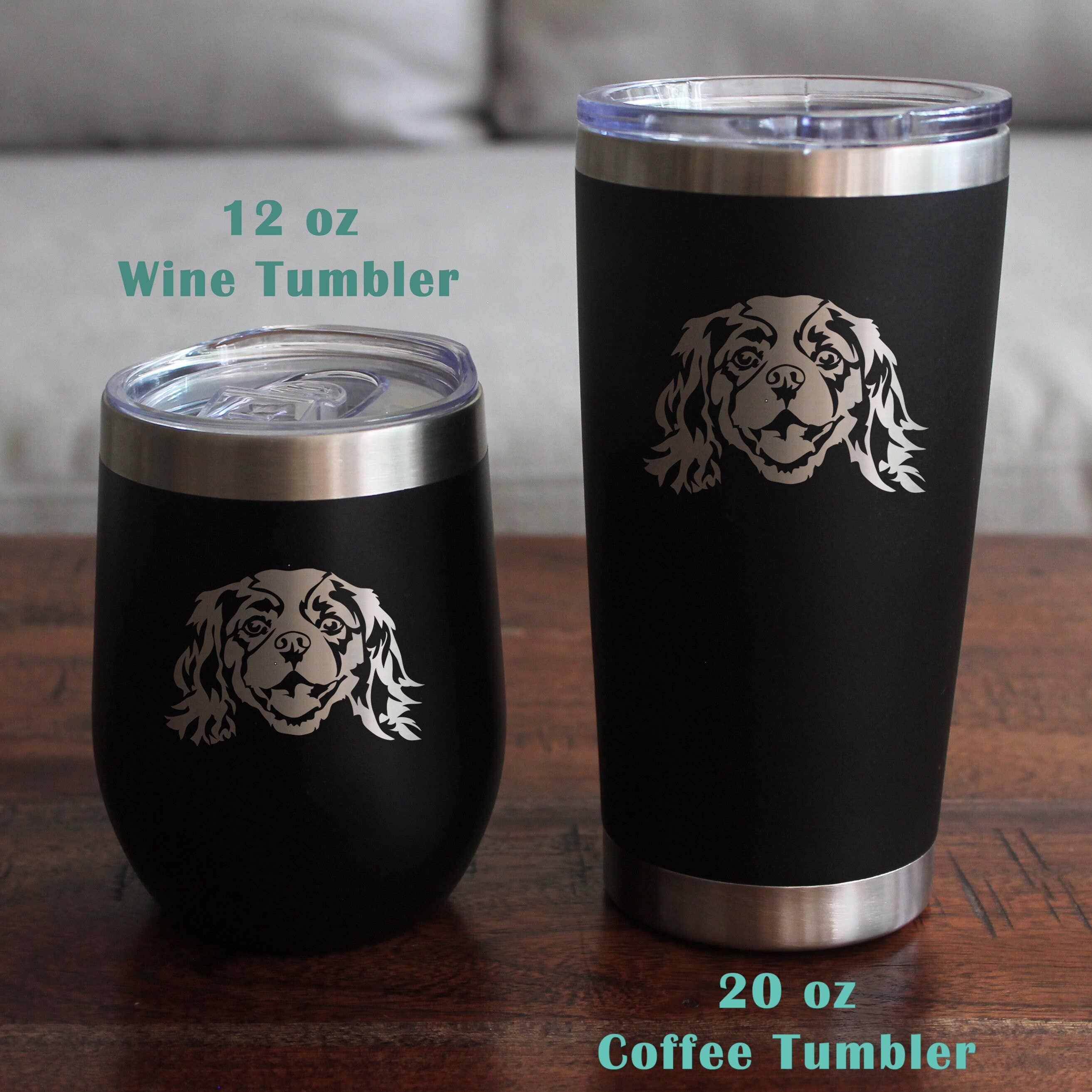 bevvee - Vente Verre/chope à bière - Canette de bière Cavalier King Charles Spaniel, cadeau en verre pour chien7