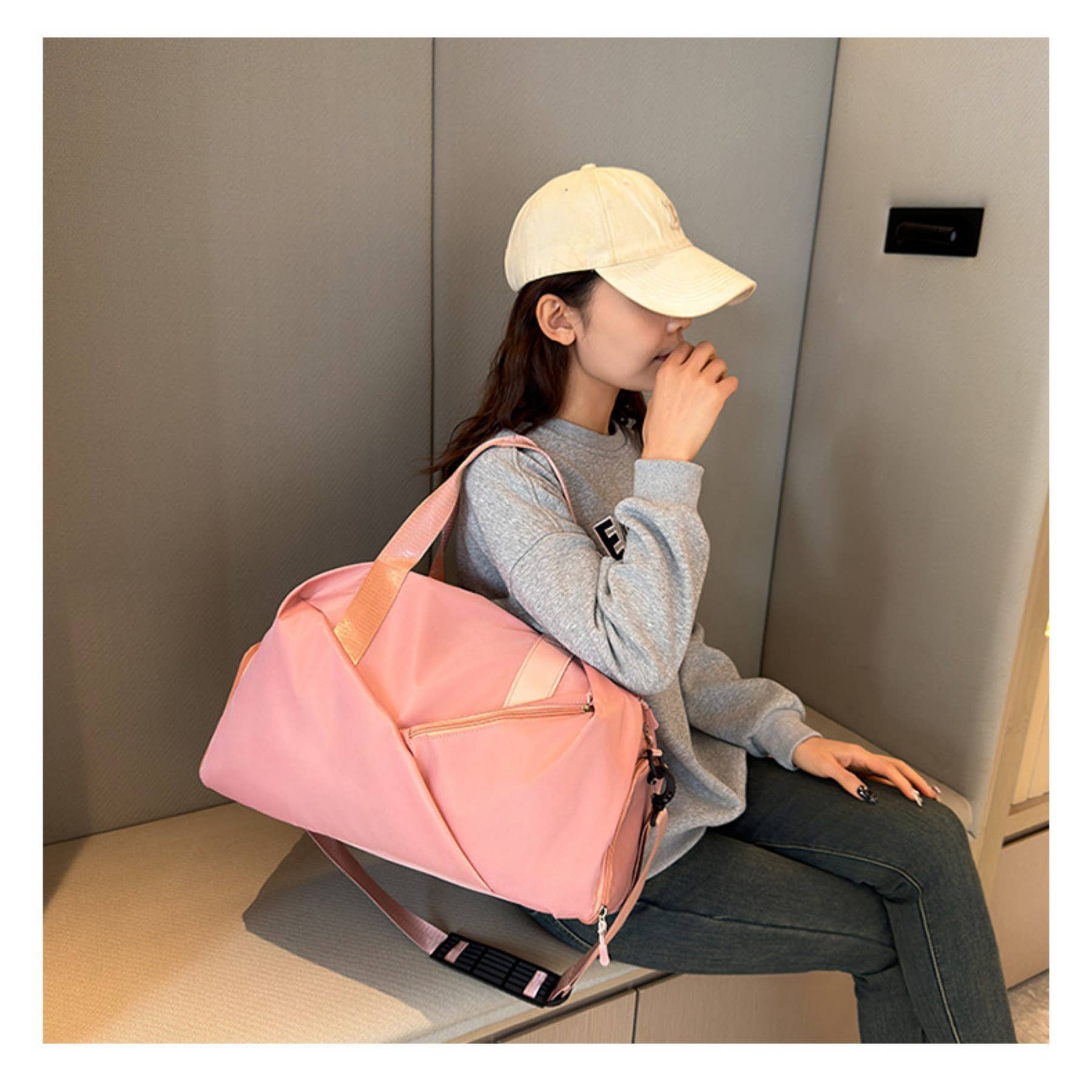 wandf - Vente Sac de voyage – femme - Sac de sport de voyage et de fitness - Séparation étanche pour le mouillé et le sec19