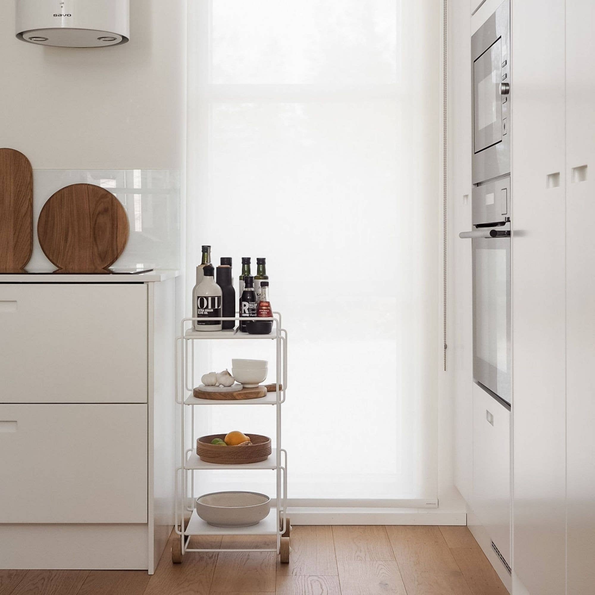 Everyday Design - Wholesale Free Standing Shelf - HANKO serving trolley white2