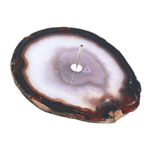 Incense holder Agate Natural Brown for wholesale by Green Tree
