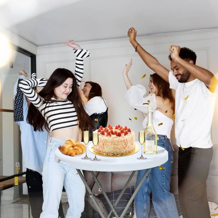 ShipItFurniture - Wholesale Patio Table - 32 Inch White Ultra light weight Folding Table Outdoor5