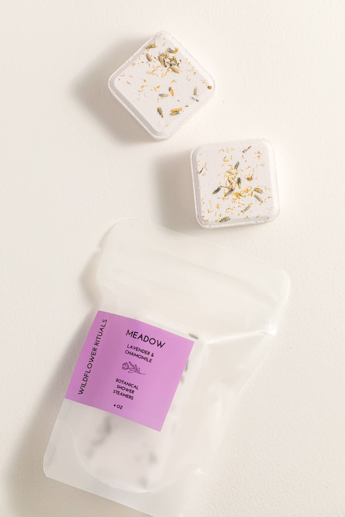Wildflower Rituals - Wholesale Shower Steamer/Bomb - Meadow Botanical Shower Steamers -Lavender Chamomile2