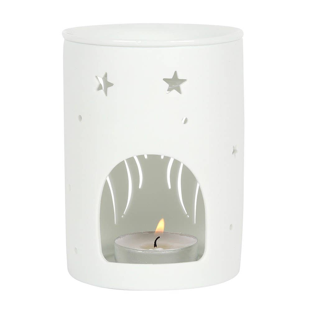 Something Different Wholesale - Wholesale Wax Warmer - White Angel Wings Cut Out Oil Burner and Wax Warmer2