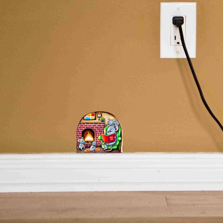 Micesterpiece - Wholesale Wall Decal/Stickers - Grandpa Mouse Hole 3D Wall Sticker Decal - Micesterpiece3