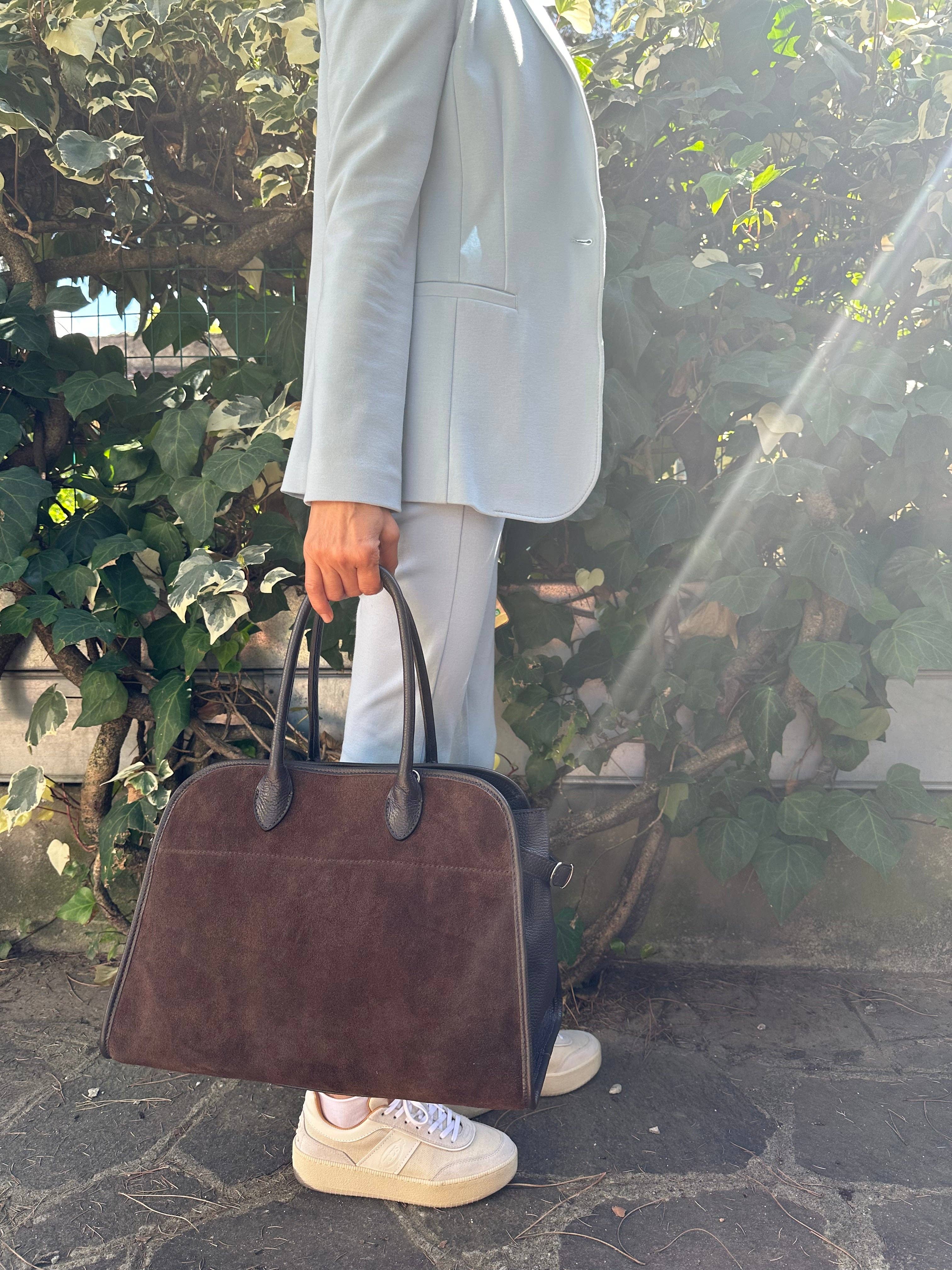 Zhade - Vendita all'ingrosso Borsa con manico - Donna - MEGAN BIG - pelle e suede4