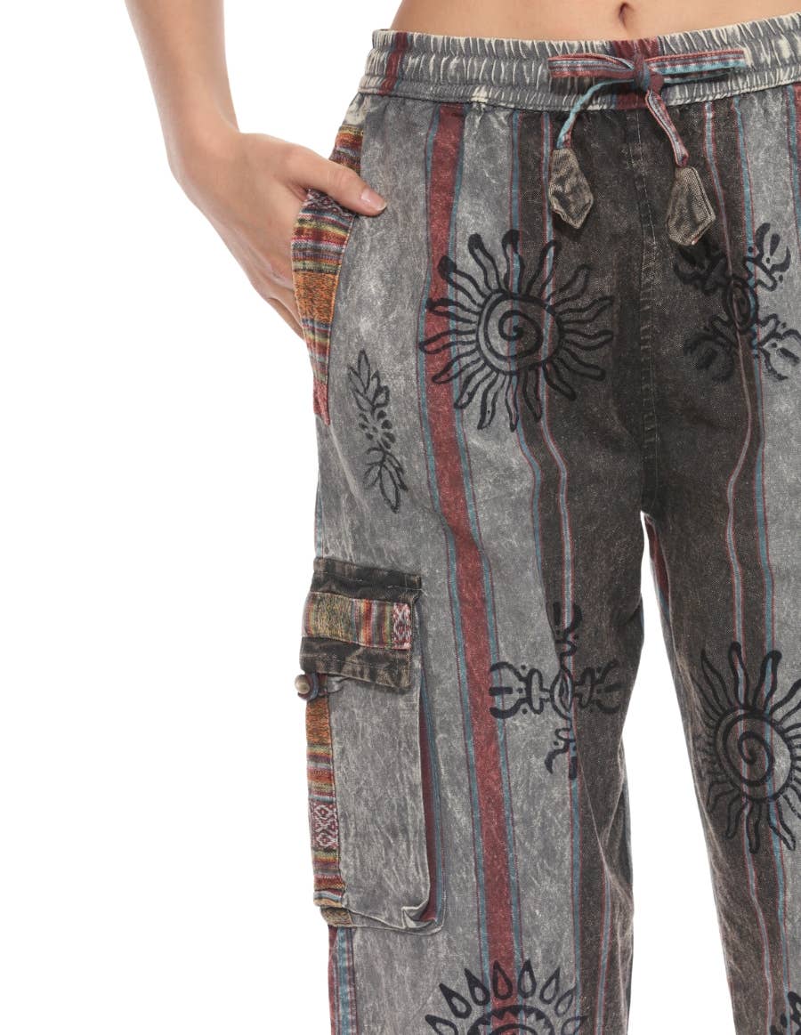 The Collection Royal / Royal Handicrafts - Wholesale Pants - Women's - Cotton Washed Boho Hippie Genie Pants28