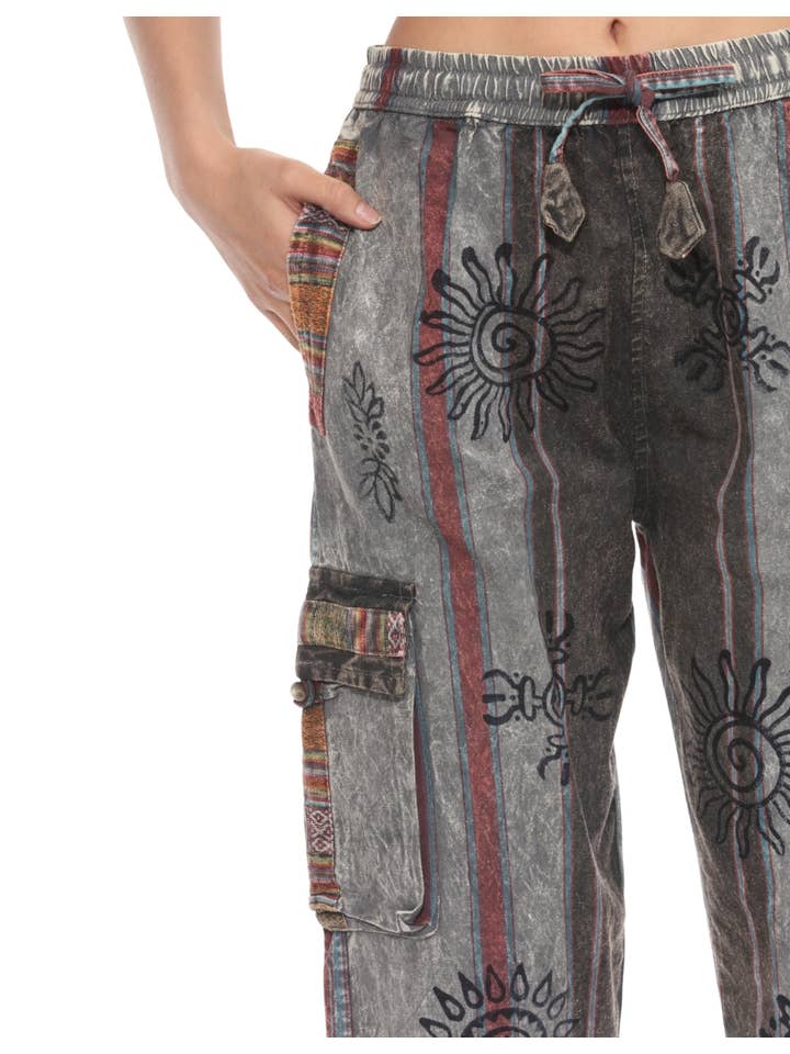 The Collection Royal / Royal Handicrafts - Wholesale Pants - Women's - Cotton Washed Boho Hippie Genie Pants28