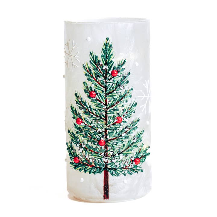 Christmas Tree Pillar with LED String Lights — Christmas, Holiday Decorations for wholesale by A Cheerful Giver
