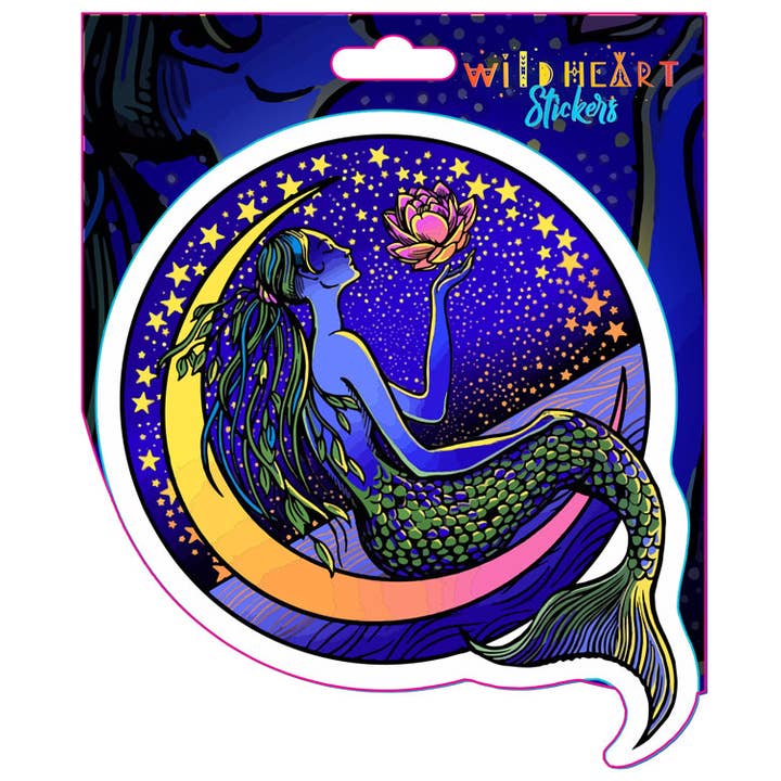 Fensteraufkleber Meerjungfrau auf dem Mond für den Großhandel von Benjamin International