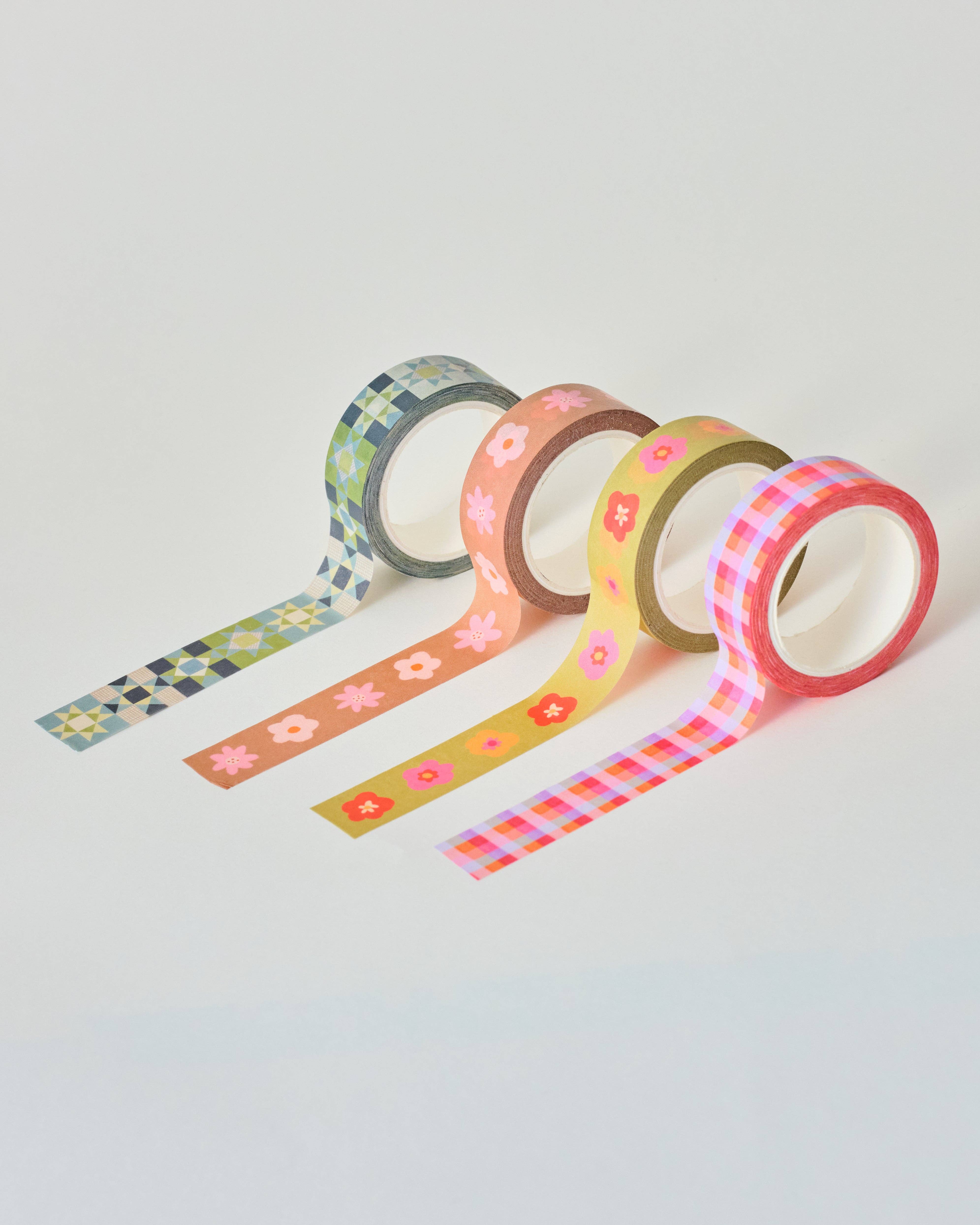 Claire Paul - Vente Rubans adhésifs Washi - Washi tape floral vert2