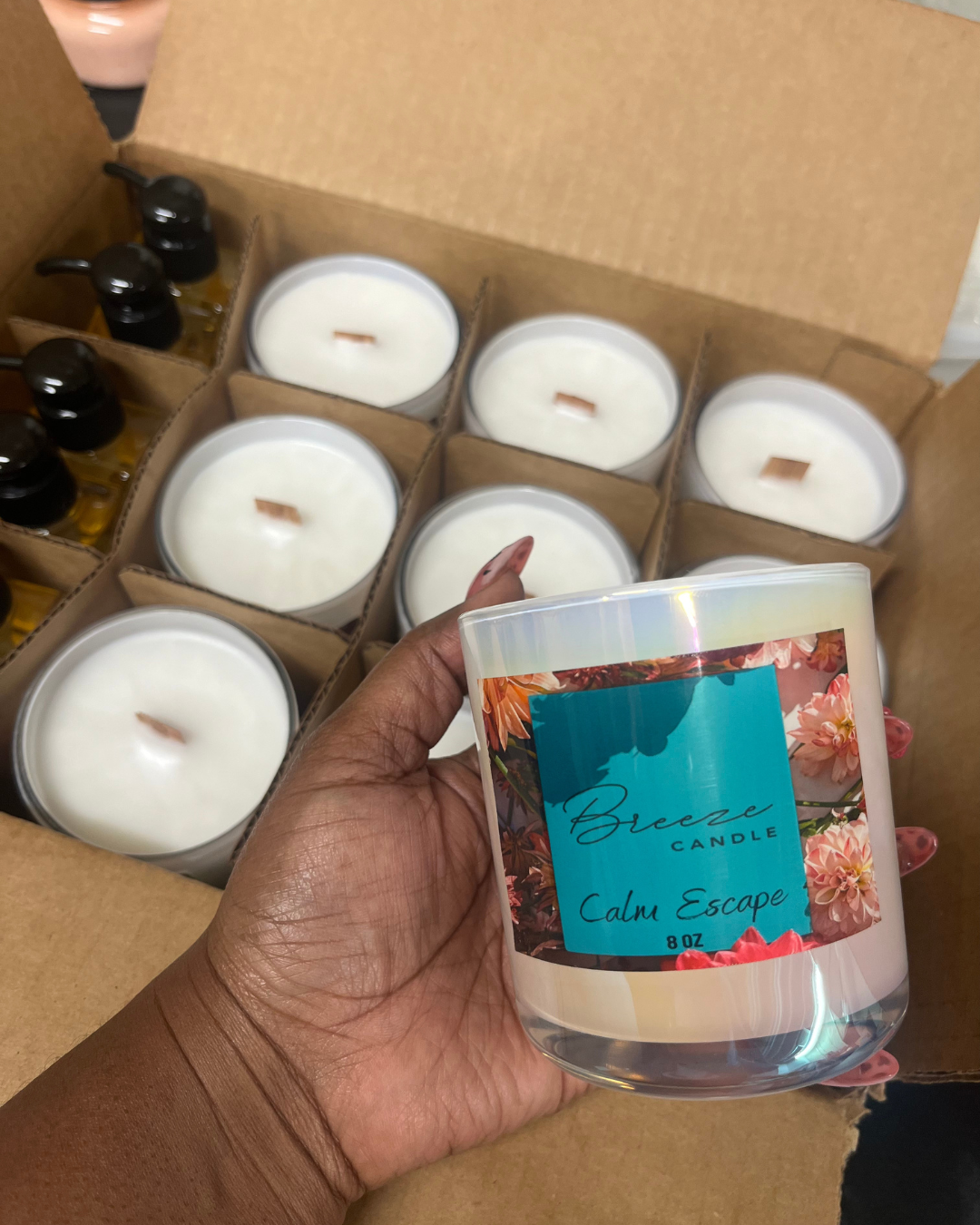 J.R Candle Company - Vente Bougie en bocal - Bougies en marque blanche (8 oz)8