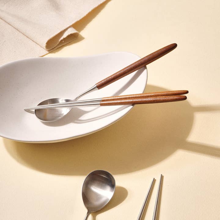 Korea Table - Wholesale Assorted Cutlery Set - Honey Maple Cutlery20