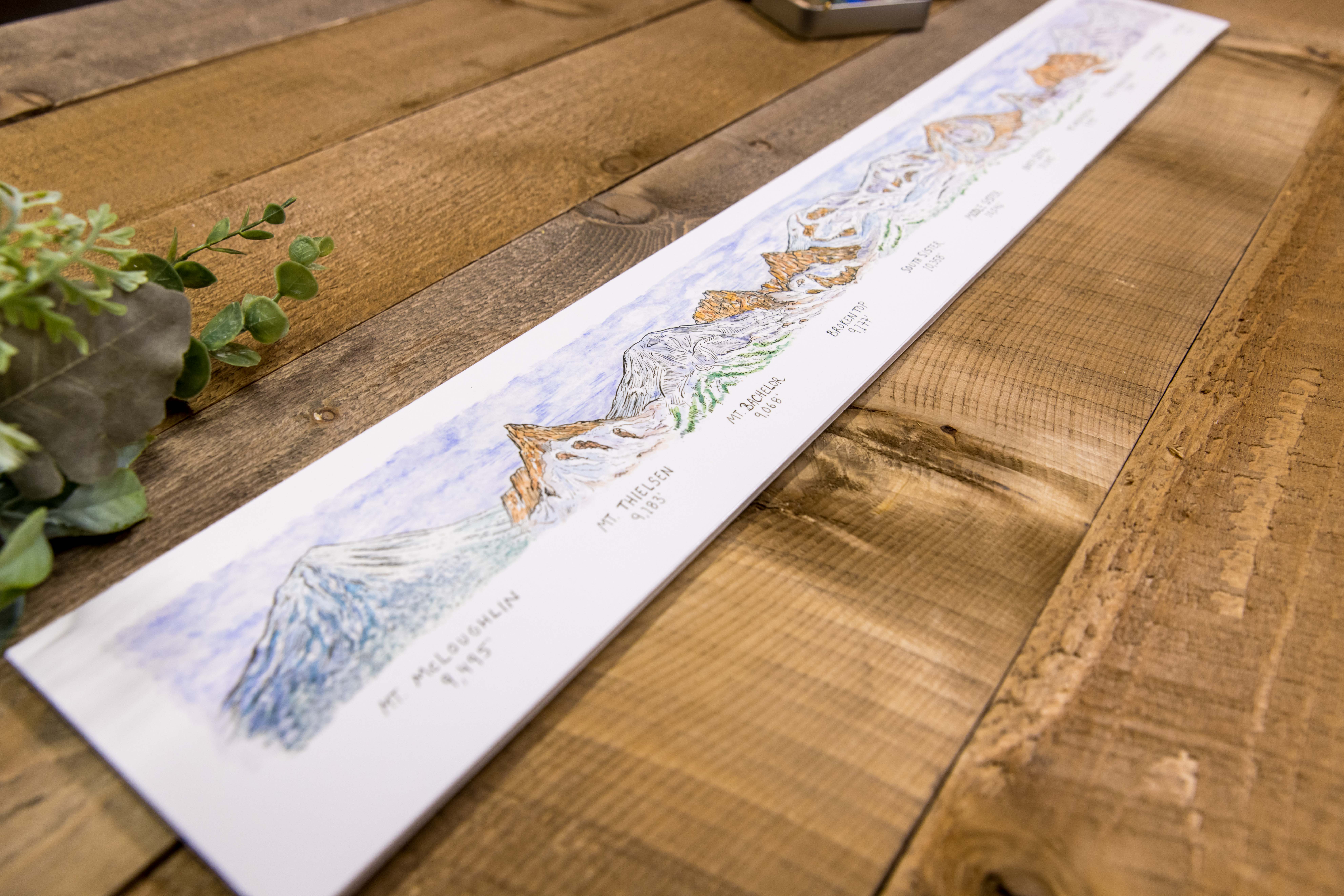 Hiker Booty - Wholesale Art Print - Oregon Mountainscape2