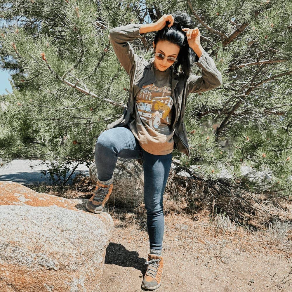 Heather Brown Bronco Tee for wholesale on Faire1