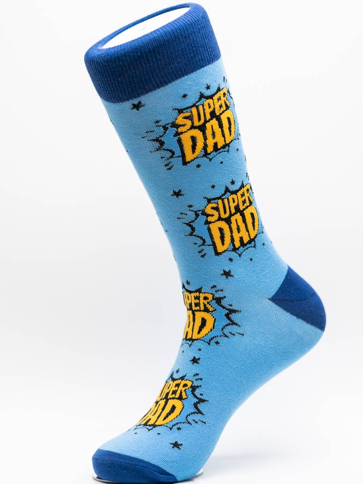 Super Dad Crew Socks for wholesale by moJJa
