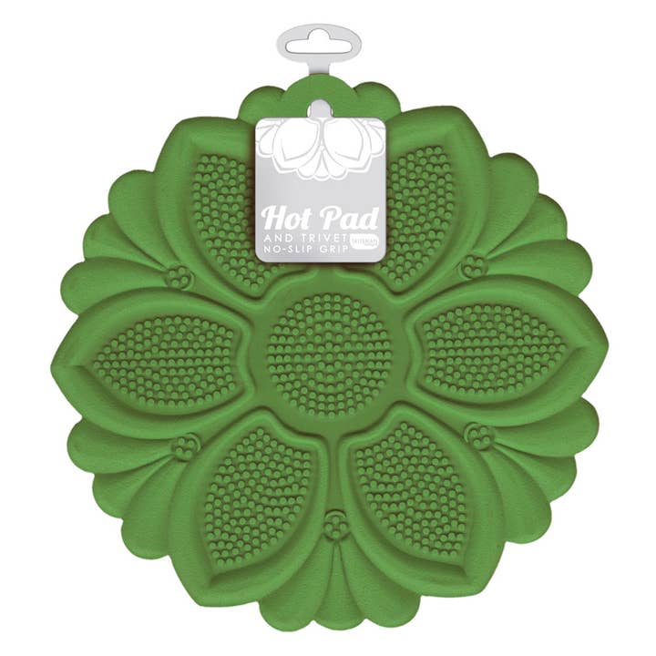 Hot Pad/Trivet, No-Slip Grip, Forest Green for wholesale by TALISMAN DESIGNS
