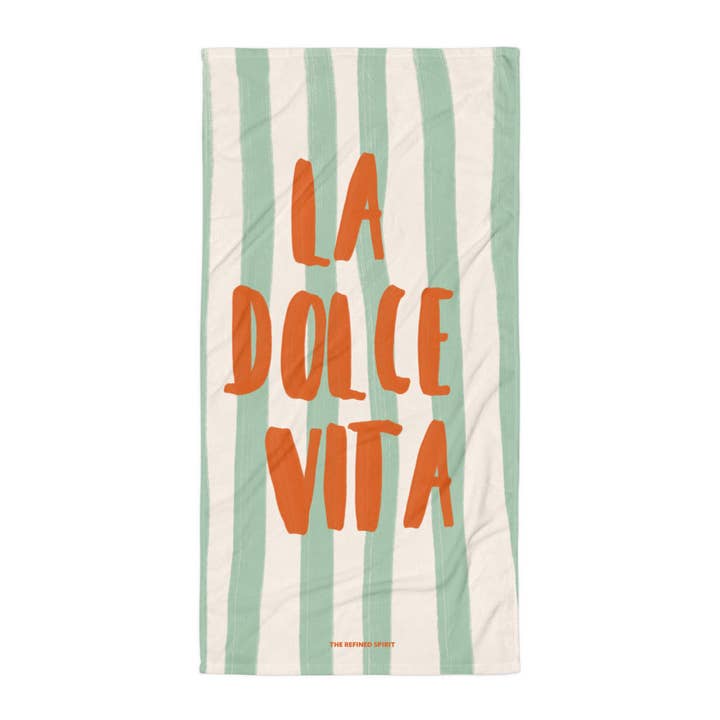 The Refined Spirit - Wholesale Beach Towel - La Dolce Vita - Towel