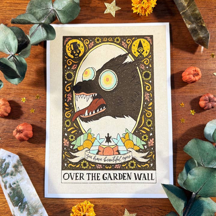 Myth and Milagro - Wholesale Art Print - Over the Garden Wall Dog Fan Art Print0