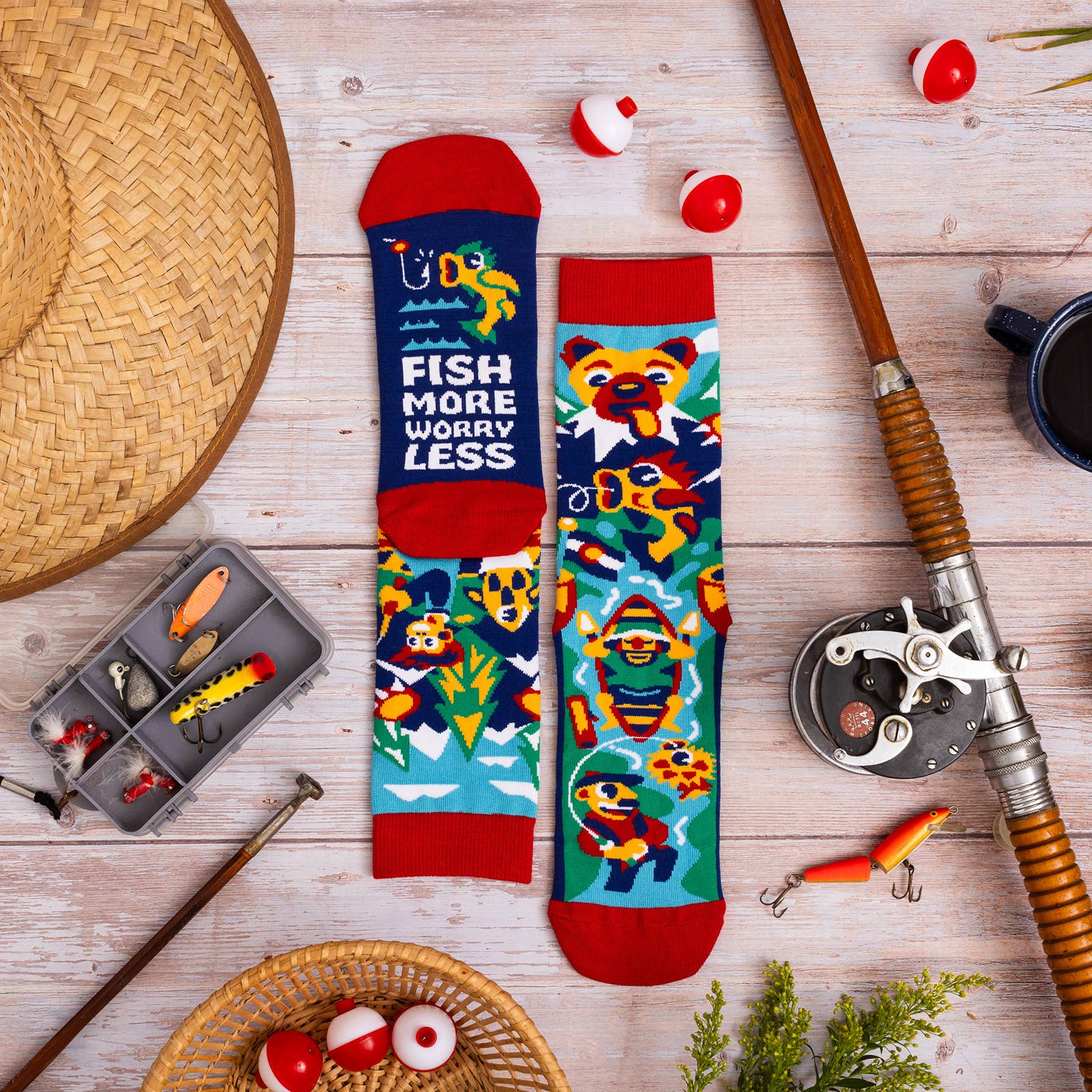 Lavley – wholesale Socks – Unisex – Fish More, Worry Less Socks9