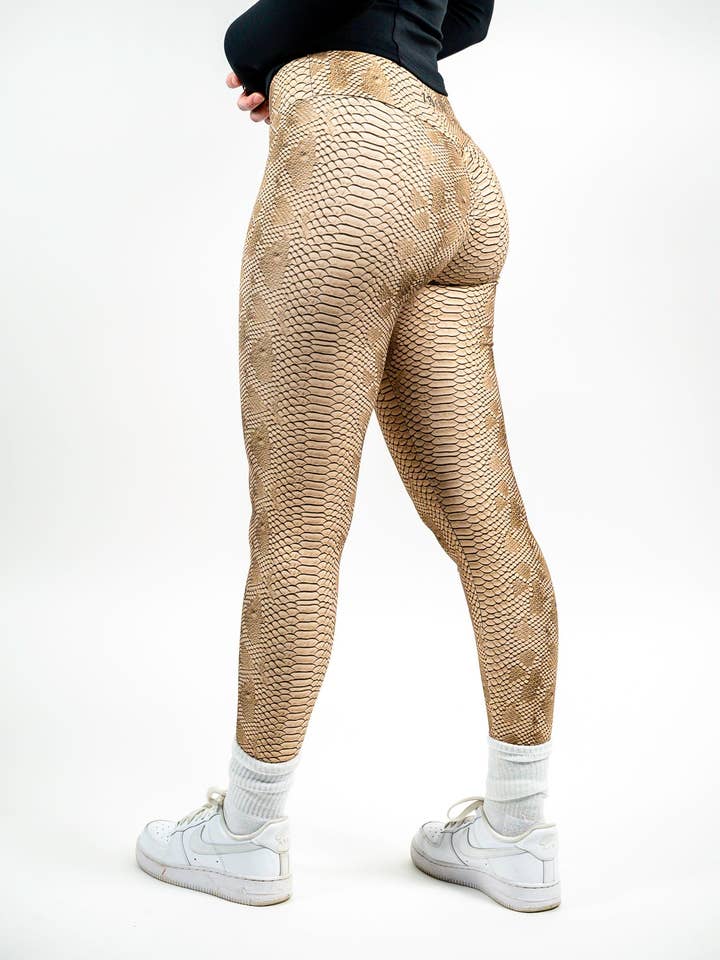 ZOJE Active - Vente Legging de sport/d'intérieur – femme - Ikaika - Legging brésilien effet peau de serpent (sculpte-fessier et affinant)6