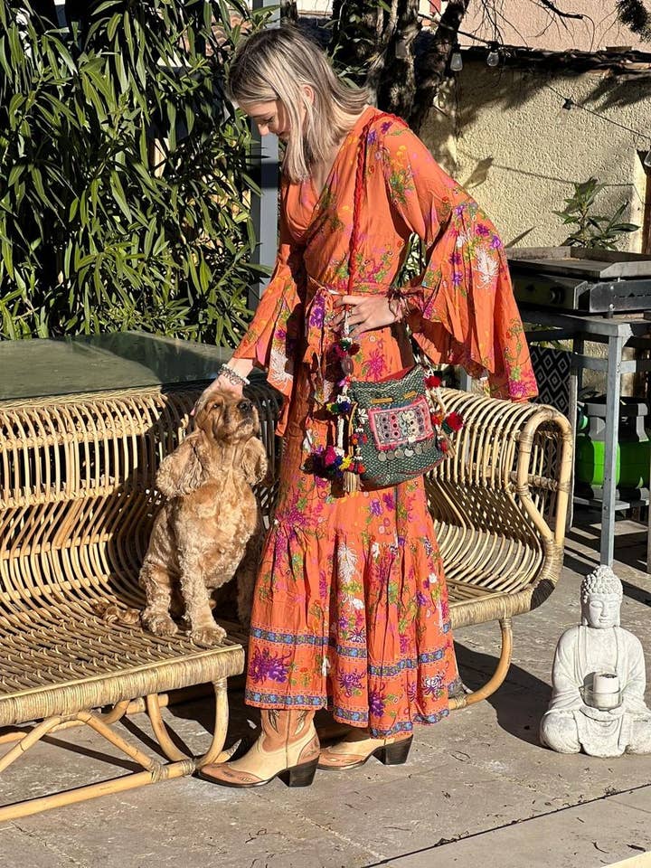 MAMZ'ELLE ZOE - Venta al por mayor Vestido - Mujer - Vestido kimono naranja OKI