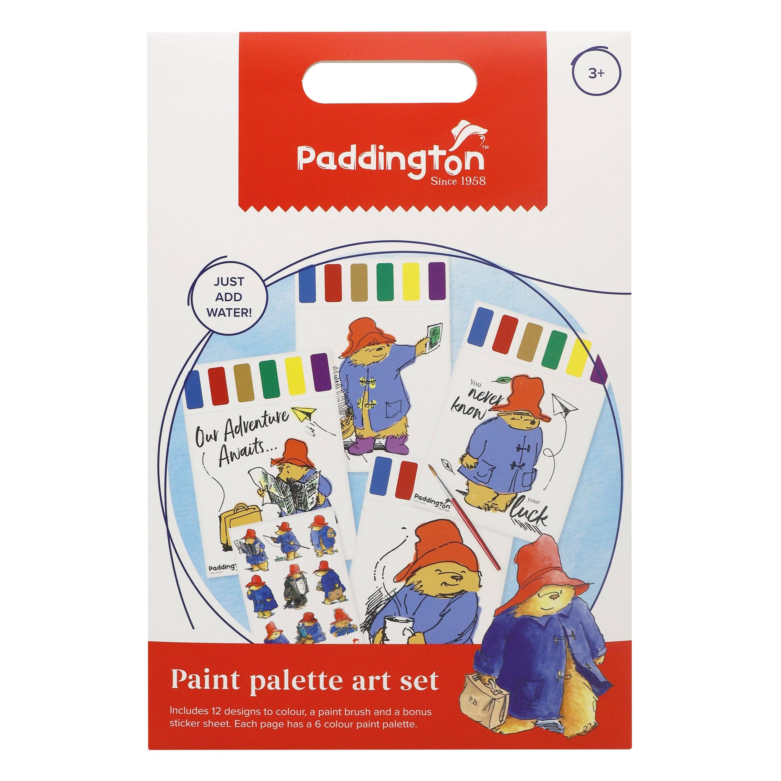 Robert Frederick Ltd – Conjunto de arte - Crianças e bebés por atacado – Conjunto de Arte com Paleta de Tintas Paddington - Basta Adicionar Água!0