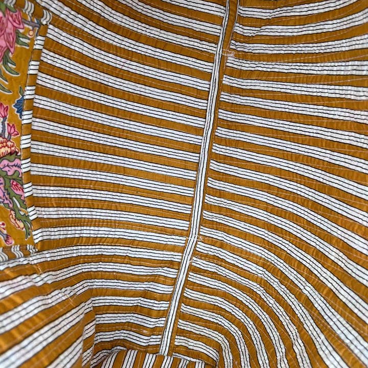 bhavnas boutique - Wholesale Grocery/Shopping Bag - Indian Cotton Quilted Jhola Bag Floral Printed Shopping Bags