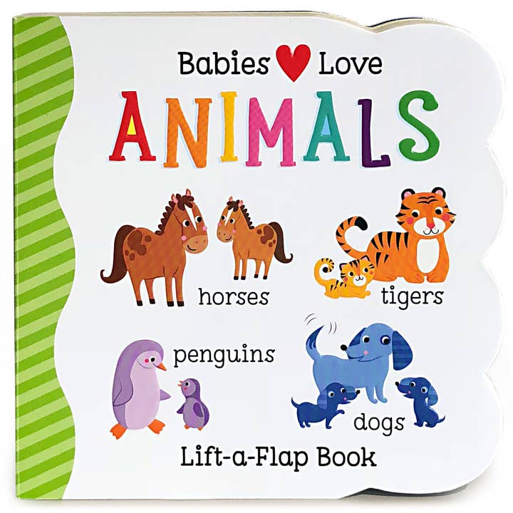 Babies Love Animals Lift-a-Flap Board Book for wholesale by Cottage Door Press