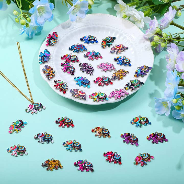 Elephant Charms for Jewelry - Bracelet Pendant Ring, Earring for wholesale by Magnifique Hearts