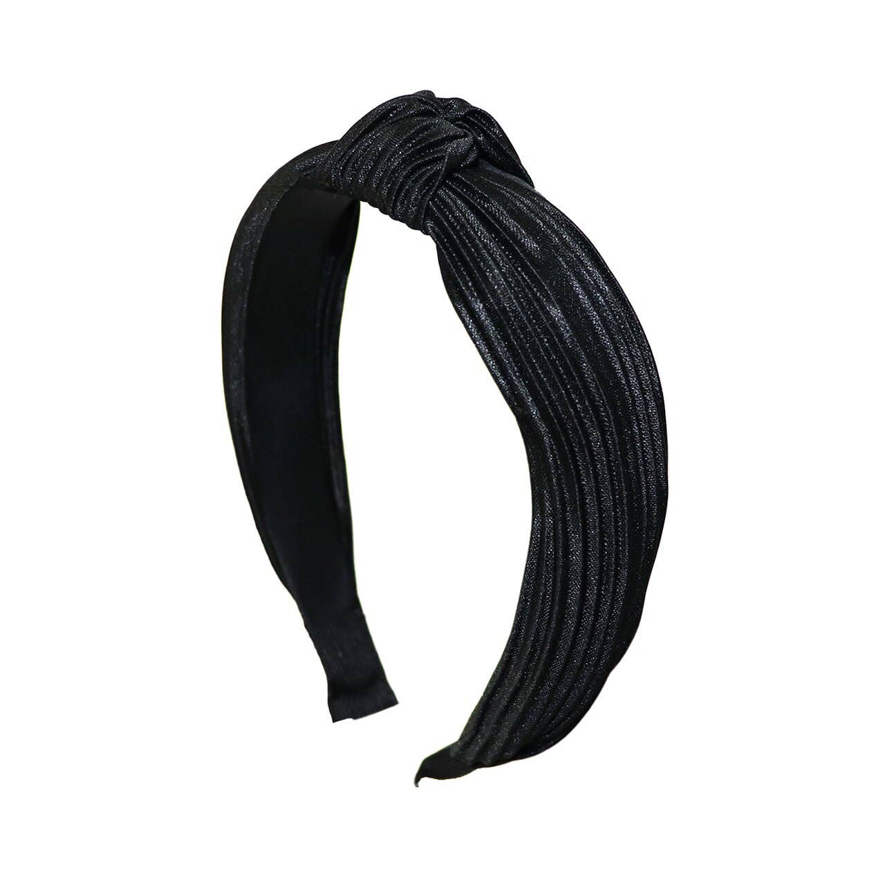 Selini New York - Wholesale Fashion Headband - Women's - Pleated Solid "C" Shaped Head Band0