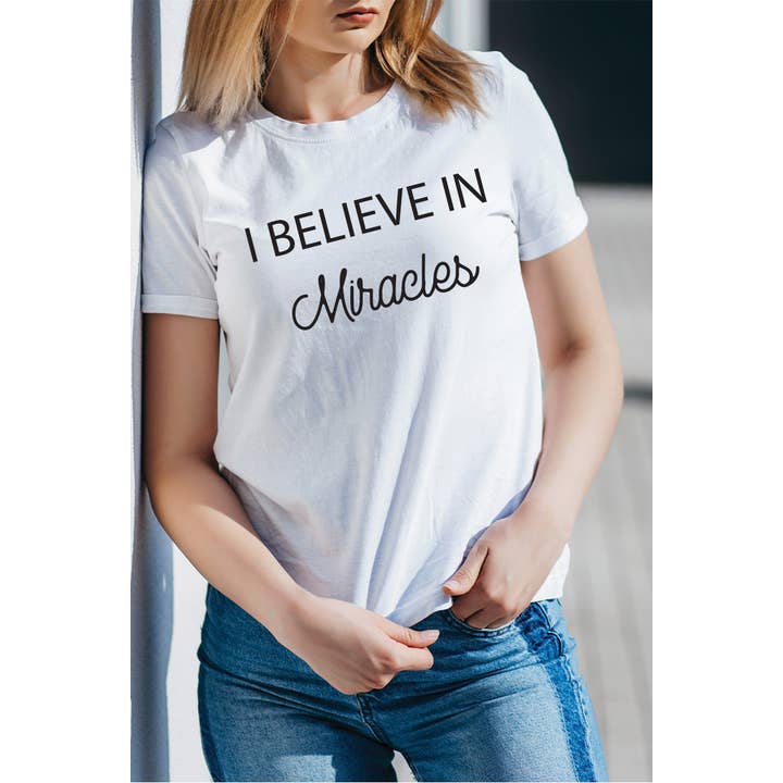 WPB-2052. I BELIEVE IN MIRACLES for wholesale by Polar bee
