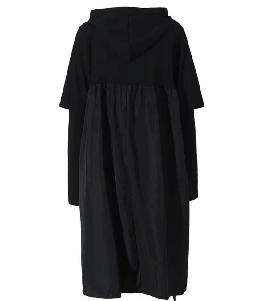 Luxe & Leather by Madonna & Co - Wholesale Dress - Women's - Edgy Knit-Woven Dress4