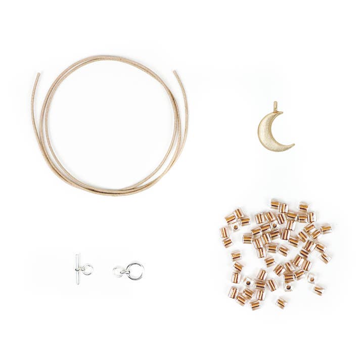 DIY BRACELET KIT - BRONZE SINGLE - LUNA CRECIENTE for wholesale by Cielomar Jewelry