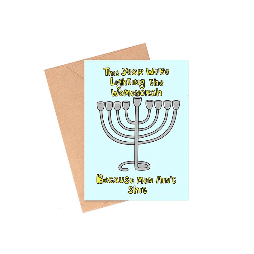 Siyo Boutique - Wholesale Hanukkah Card - Womennorah Hanukkah Card0