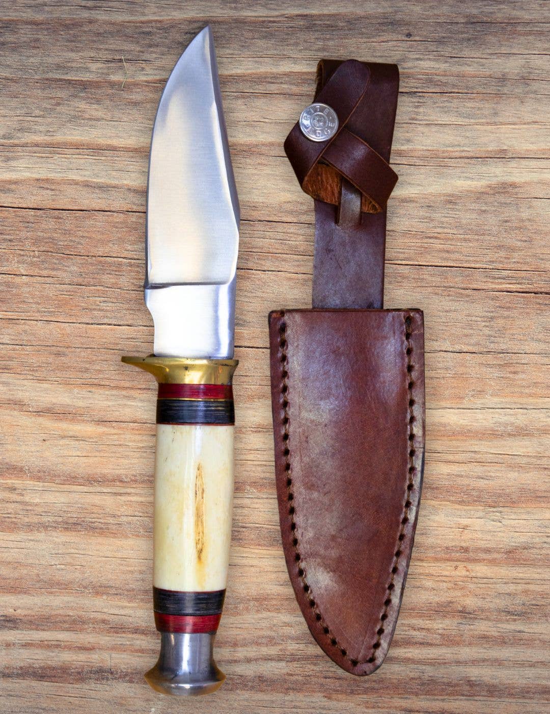 El Paso Saddleblanket - Wholesale Pocket Knife/Holder - Bone Skinner Knife1