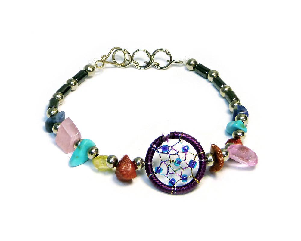 Pichincha - Wholesale Beaded Bracelet - Dream Catcher Chip Stone Metal Beaded Shakira Bracelet8