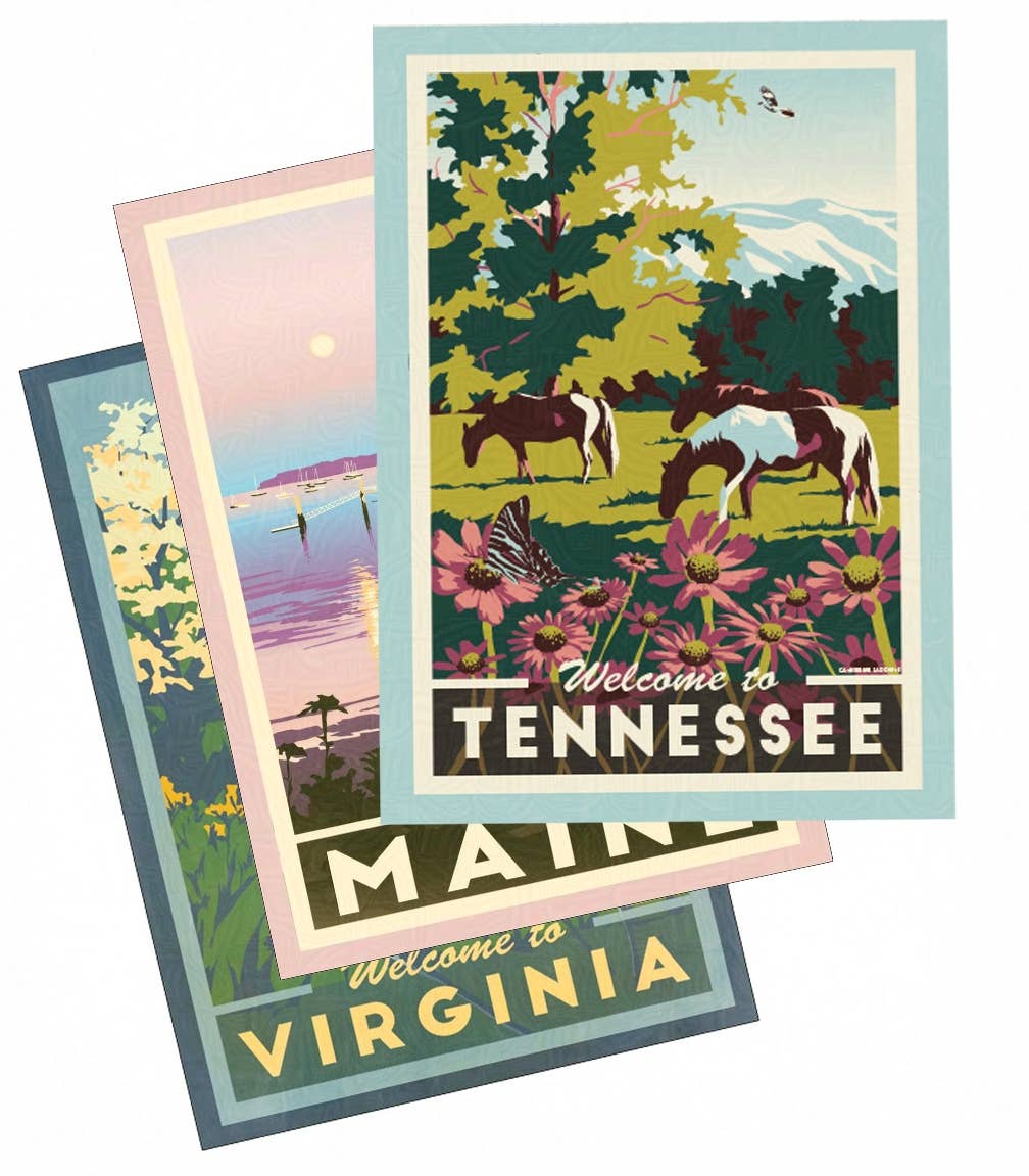 Lionheart Graphics – wholesale Postcard – Retro Postcard Namedrop | Customized Souvenir Card Gift2