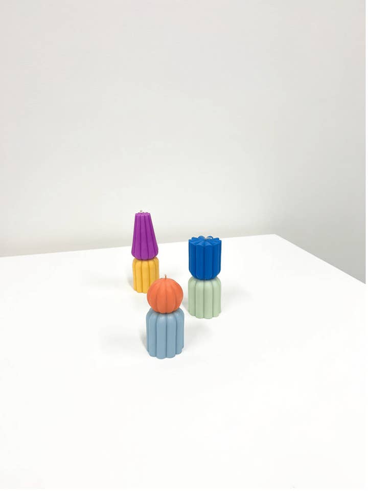 Bougies Pop Palette pour la vente par Form & Seek