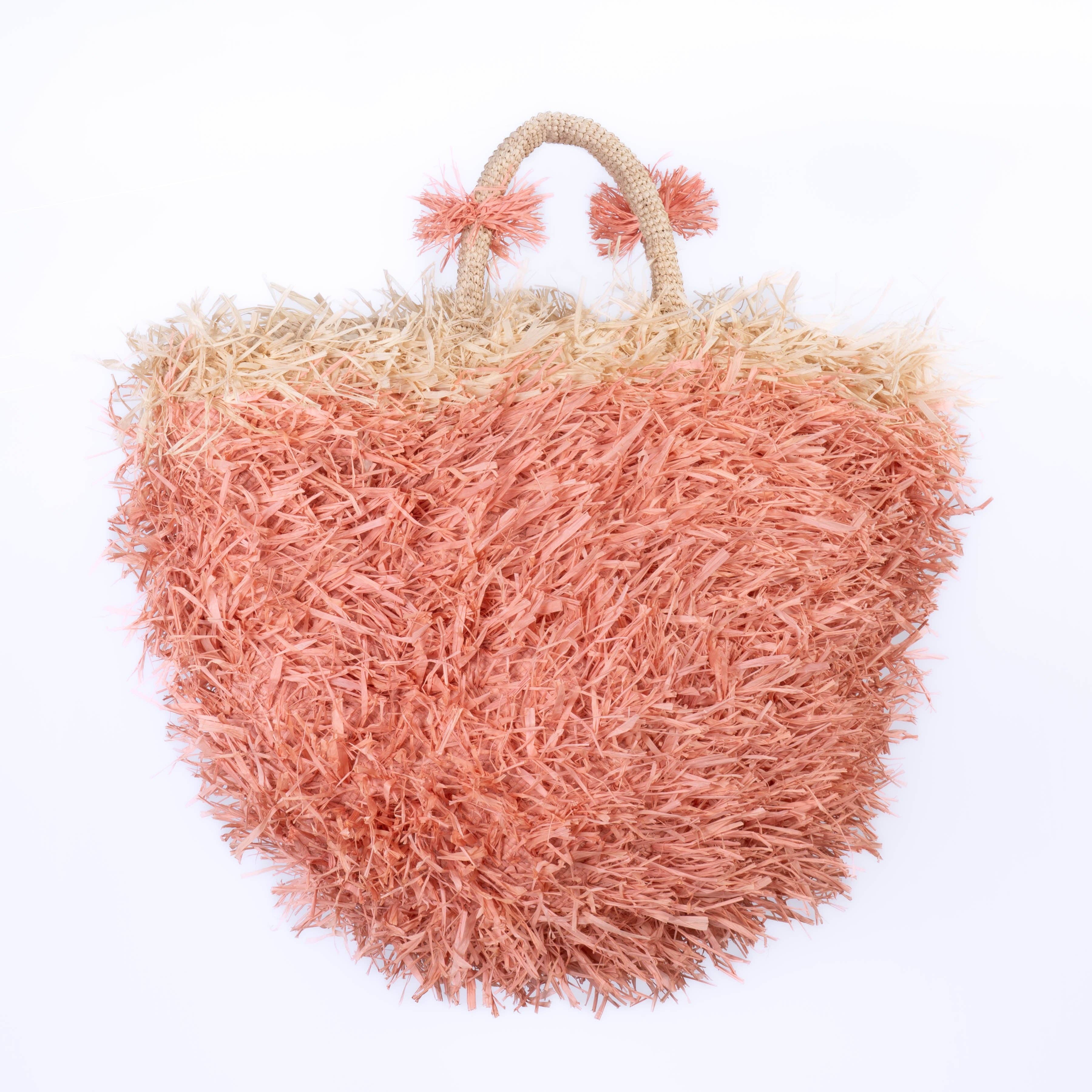 SANS-ARCIDET PARIS – Großhandel Strandtaschen – Runde Strandtasche SS25 mit handgefertigten Fransen17