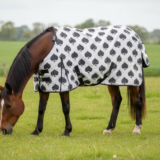 Neon Spur LLC - Wholesale Horseback Riding Gear - Smokin Spades Turnout Sheet