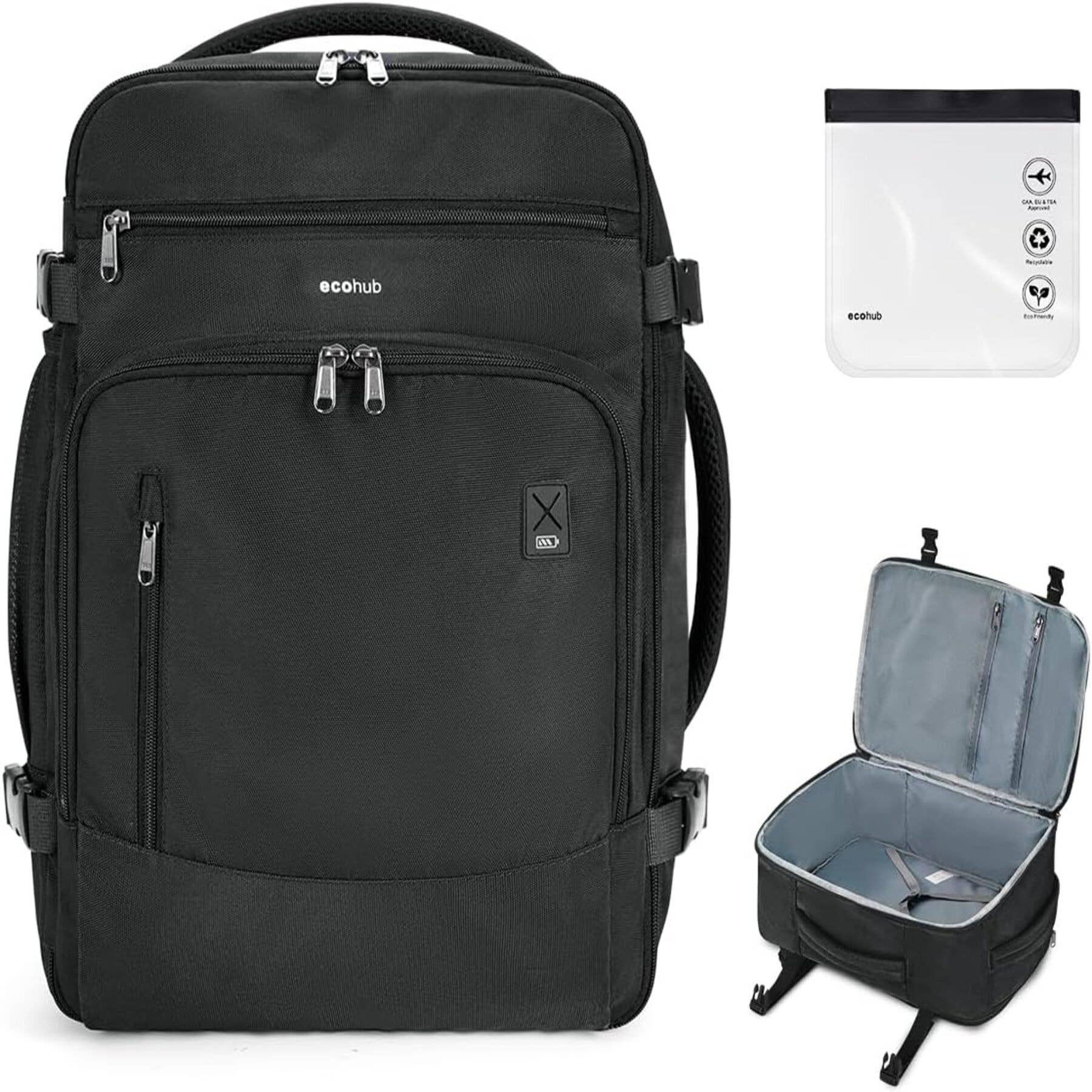 wandf - Wholesale Backpack – Unisex - ECOHUB 30L Flight-Approved Backpack USB Charging Port Bags0