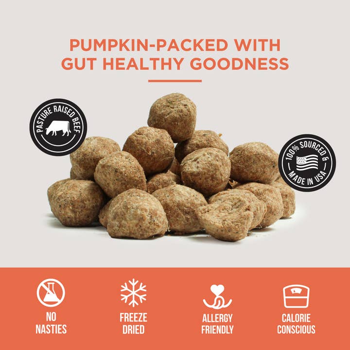 Natural Rapport - Wholesale Pet Treats - Dog - The Only Freeze Dried Pumpkin Meatballs Dogs Need4