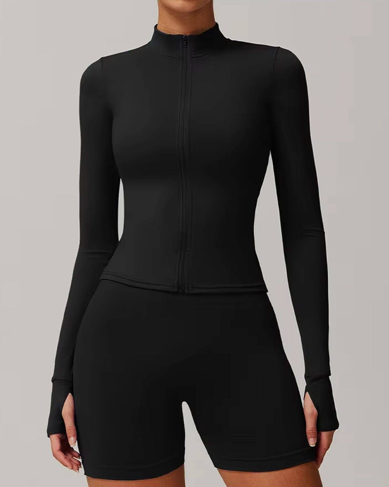 lilyandlaceboutique - Wholesale Trainingsjack - Dames - Gegraveerd naadloos sportjack7