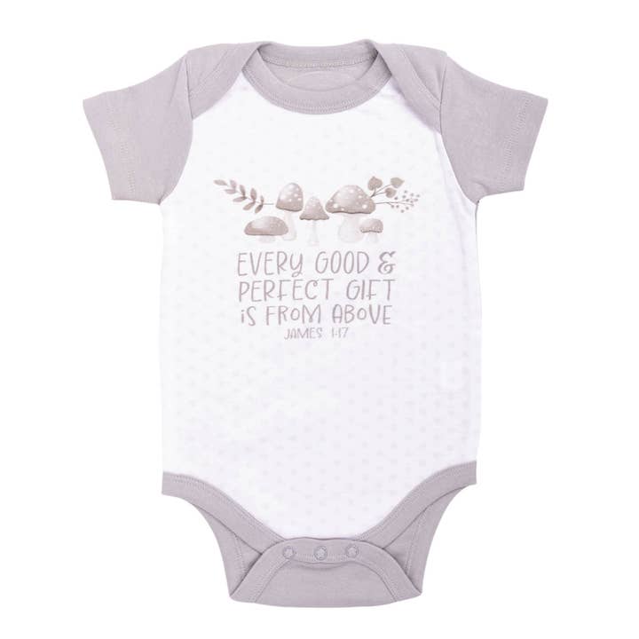 Bodysuit: From Above (James 1:17),3-6 mo. for wholesale by Divinity Boutique