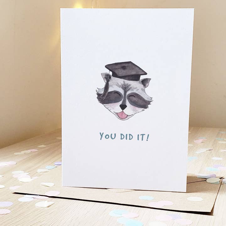 Je hebt het gedaan! - Wenskaart voor wholesale door The Curious Cactus